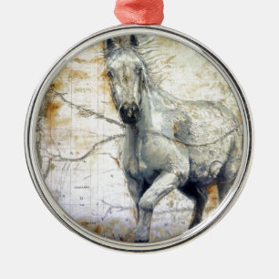 Whispers Across the Steppe Metal Tree Decoration