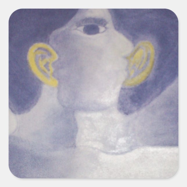 Whispers Collection Square Sticker (Front)