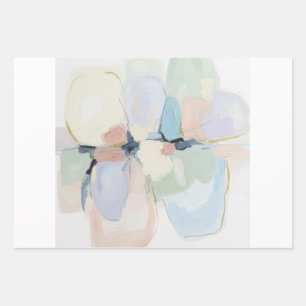 Whispers in Bloom-Abstract Floral Dream Wrapping Paper Sheet