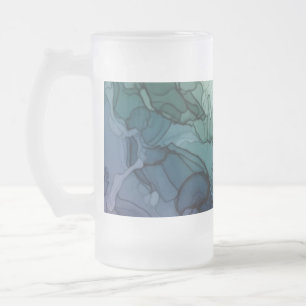 Whispers in Motion Frosted Glass Beer Mug