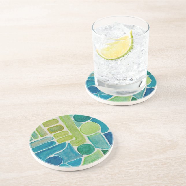 Whispers in Neocolor Coaster (Side)