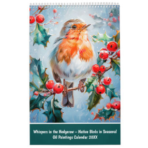 Whispers in the Hedgerow – Native Birds in Seasona Calendar