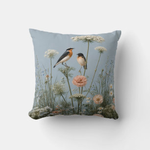 Whispers in the Meadow Powder Blue Cushion
