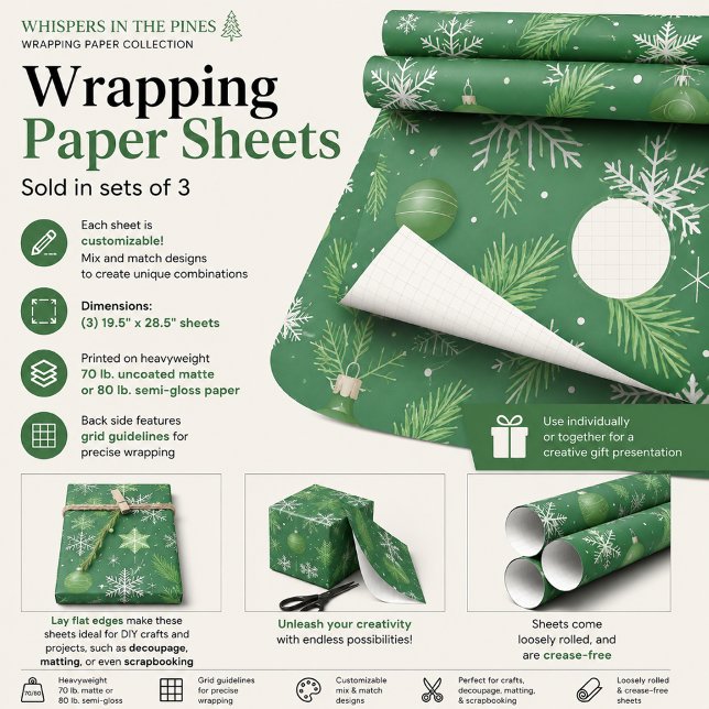 Whispers in the Pines Wrapping Paper Sheet (Creator Uploaded)
