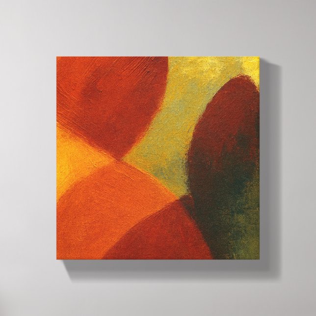 Whispers in the Web Square Color Block Canvas Print (Front)