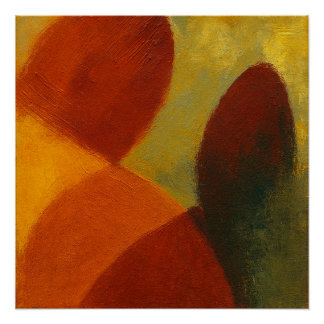 Whispers in the Web Square Color Block Poster