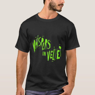 Whispers in Velvet – Neon Gothic Aesthetic Design T-Shirt