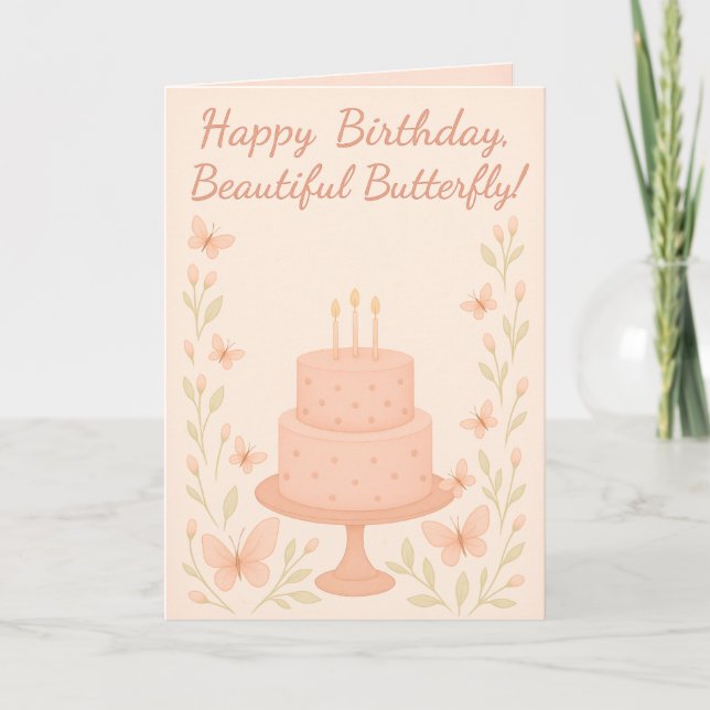 Whispers of a Butterfly – Birthday Card (Front)