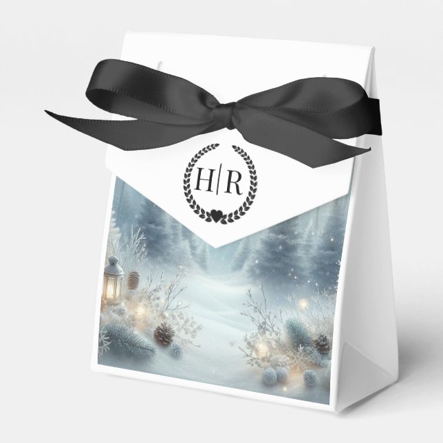 Whispers of a Winter Solstice Favour Box (Front Side)