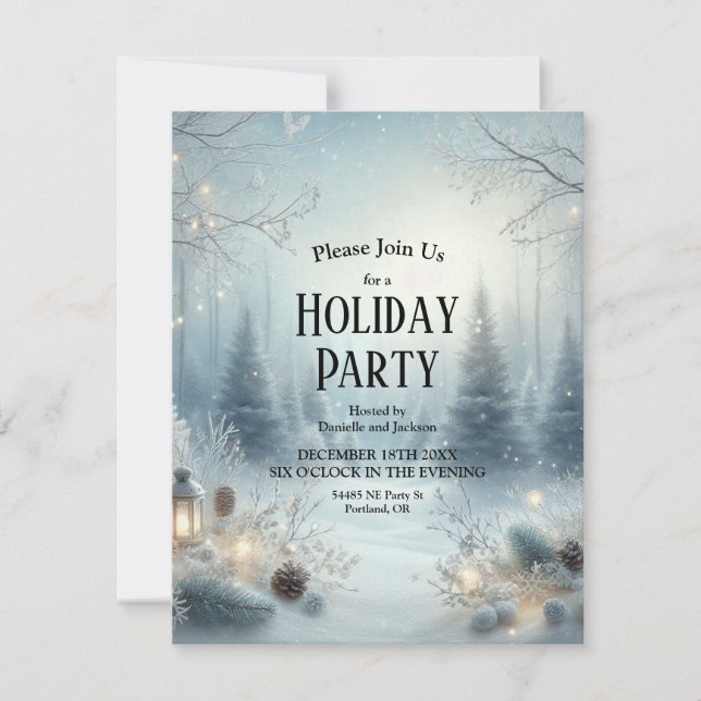 Whispers of a Winter Solstice Invitation (Front)