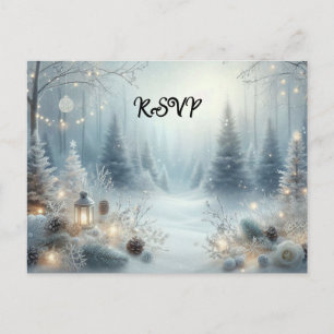 Whispers of a Winter Solstice Invitation Postcard