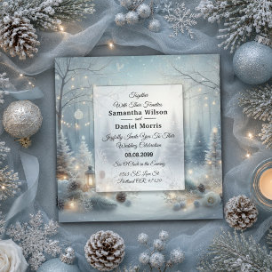 Whispers of a Winter Solstice Wedding Invitation