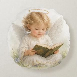 Whispers of Angels -Amara Round Cushion