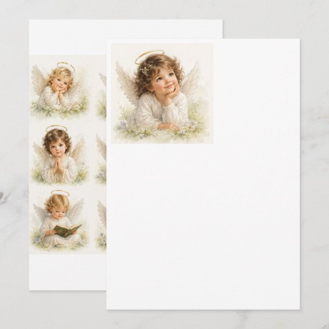 Whispers of Angels -Evangeline Sweatshirt Invitation (Front/Back)