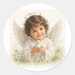 Whispers of Angels - Harmony Classic Round Sticker