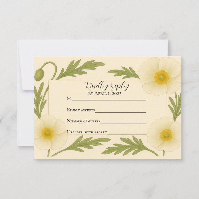 Whispers of Bloom RSVP Card (Front)