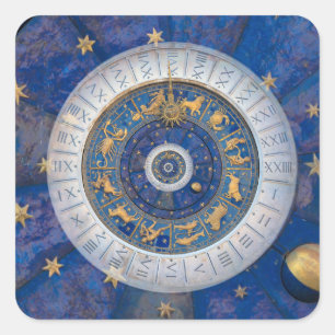 Whispers of Cosmos: Mysticism, Astrology, Fant Square Sticker