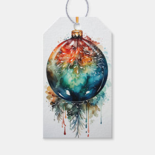 Whispers of Evergreen: A Fusion Red & Green Gift Tags