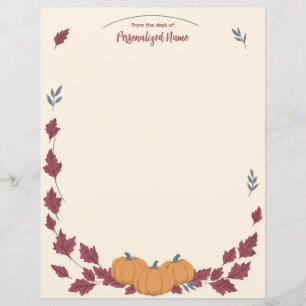 Whispers Of Fall Unlined Paper Sheet