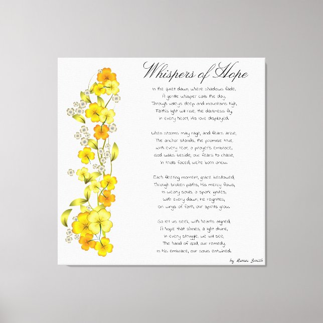 Whispers of Hope Canvas Print (Front)