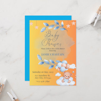 Whispers of Joy: A Baby Shower Invitation Card