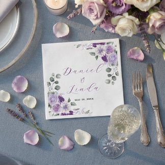 Whispers of Lavender: Elegance in Bloom Napkin