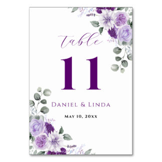 Whispers of Lavender: Elegance in Bloom Table Number