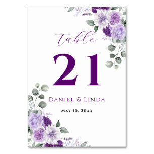 Whispers of Lavender: Elegance in Bloom Table Number