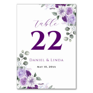 Whispers of Lavender: Elegance in Bloom Table Number