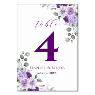 Whispers of Lavender: Elegance in Bloom Table Number