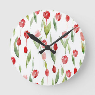 "Whispers of Lilac Wall Clock" Round Clock