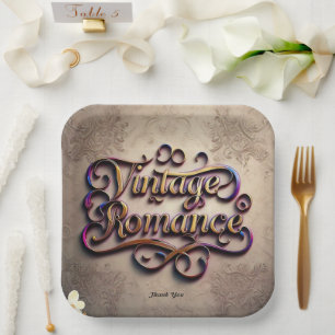 "Whispers of Love" Paper Plate