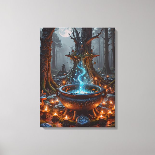 Whispers of Magic Beneath the Moon Canvas Print (Front)