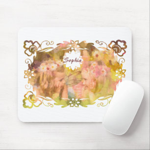 Whispers of Magic: Two Fairy Friends in a Garden Mouse Mat