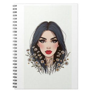 Whispers of Nature – Feminine Beauty in Bloom Notebook