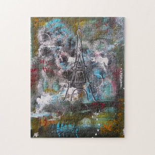 Whispers of Paris Painting by Alfred Fox Jigsaw Puzzle