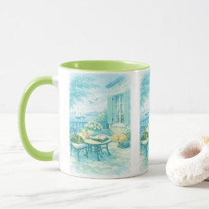 Whispers of Sage Vintage Sealife Mug