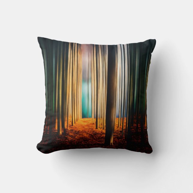 Whispers of Serenity: Abstract Silence  Cushion (Front)