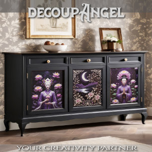 Whispers of Serenity - Set of 3 - Decoupage Wrapping Paper Sheet