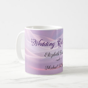 Whispers of Silk: Dreamy Pastel Waves Pink Blue Coffee Mug
