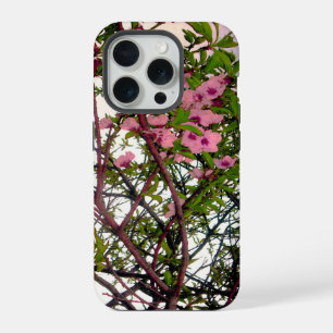 Whispers of Spring: Watercolor Pink Blossom Tree iPhone 15 Pro Case
