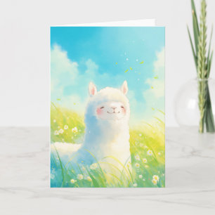 Whispers of Spring with an Alpaca Card