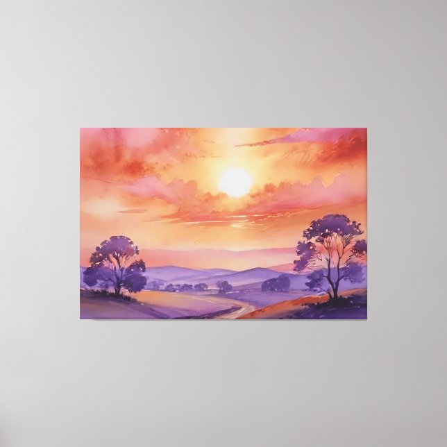 "Whispers of Sunset" Canvas Print (Front)