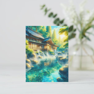 Whispers of the Cedar Stream Postcard