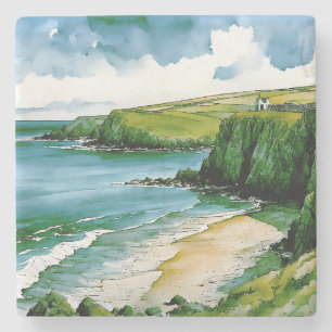 Whispers of the Celtic Sea Stone Coaster
