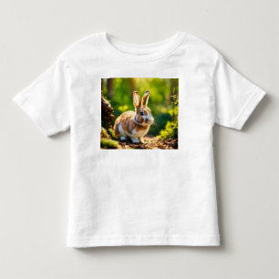 Whispers of the Forest: A Rabbit’s Gentle Pause Toddler T-Shirt