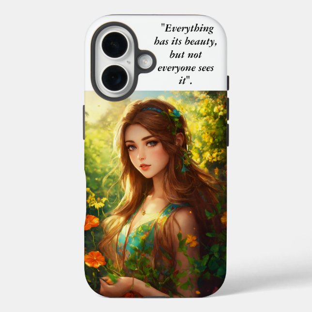 Whispers of the Forest iPhone 16 Case (Back)