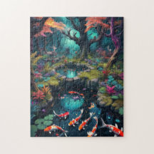 Whispers of the Forest: Koi Puzzle Adventure
