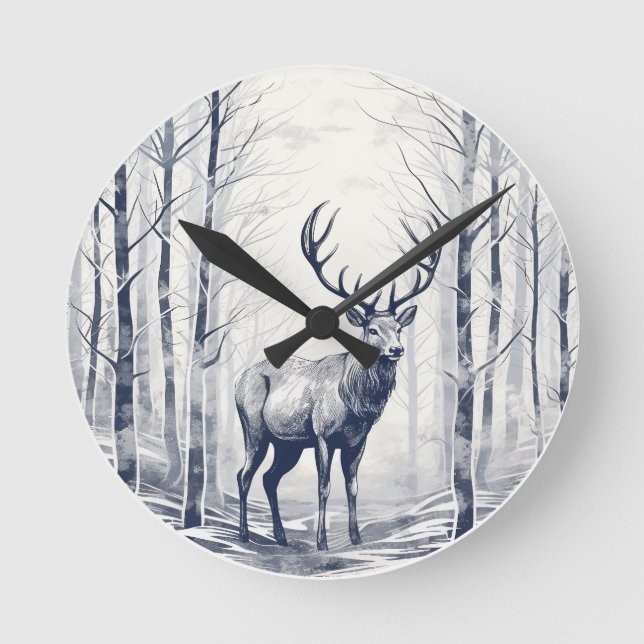 Whispers of the Forest  Round Clock (Front)