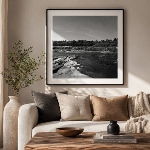 Whispers of the James River Black and White Photo Print